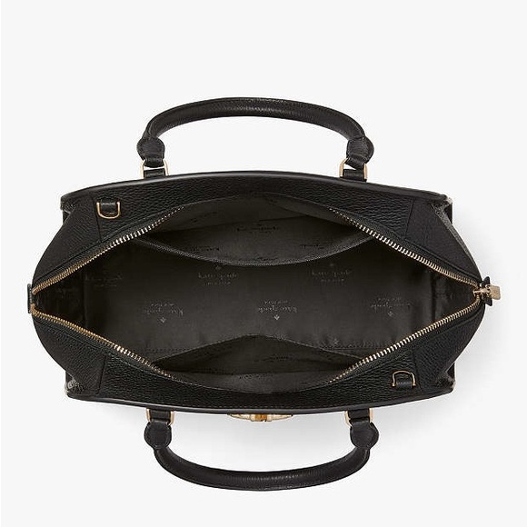 ♠️kate spade Kyla Large Satchel, Black NWT - Picture 4 of 7